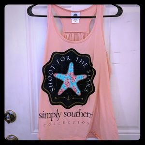 Large Simply Southern tank top